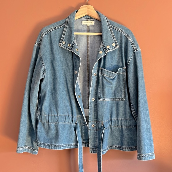 {{madewell}} Denim Southlake Military Jacket - Picture 7 of 9